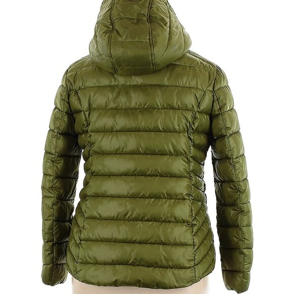 Women's Hooded Puffer Jacket by Guess; Winter Coat; Size XL; EUC; Peridot Green - Picture 2 of 5